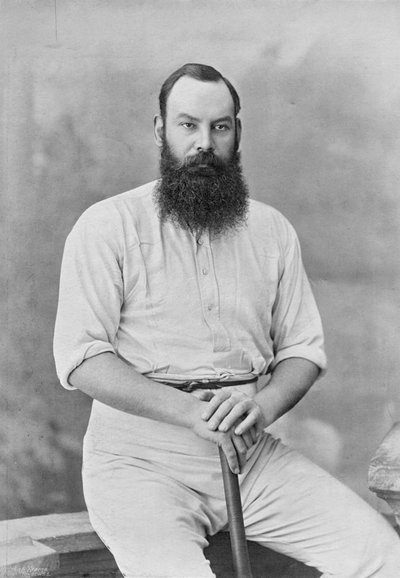 W.G. Grace, de Cricketers Famosos y Campos de Cricket, publicado por Hudson y Kearns, 1895 de English Photographer